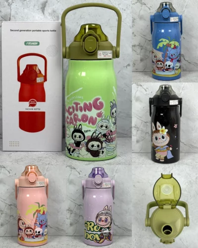 Cantimplora Fashion 1000ml Capibara y Labubu - Image 16