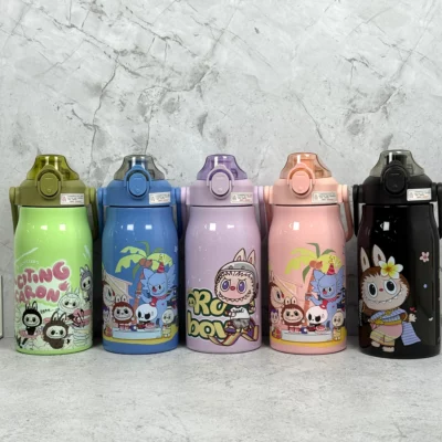 Cantimplora Fashion 1000ml Capibara y Labubu