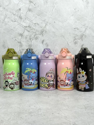 Cantimplora Fashion 1000ml Capibara y Labubu