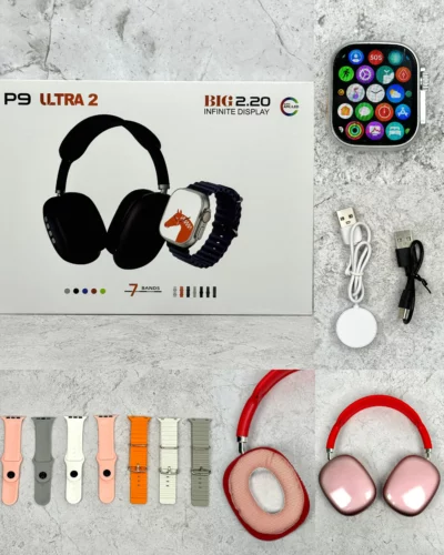 Smartwatch + Auricular P9 + 7 mallas - Image 12