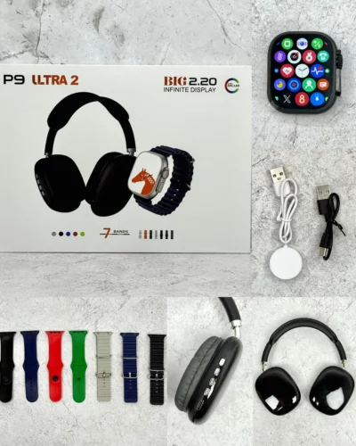 Smartwatch + Auricular P9 + 7 mallas - Image 11
