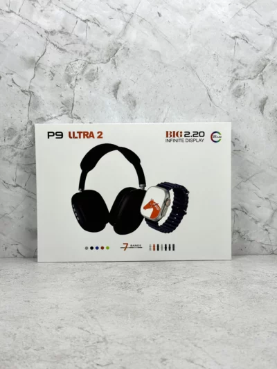 Smartwatch + Auricular P9 + 7 mallas