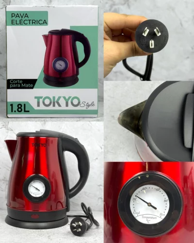 Pava Tokyo 1.8L corte mate con medidor de temperatura - Image 5