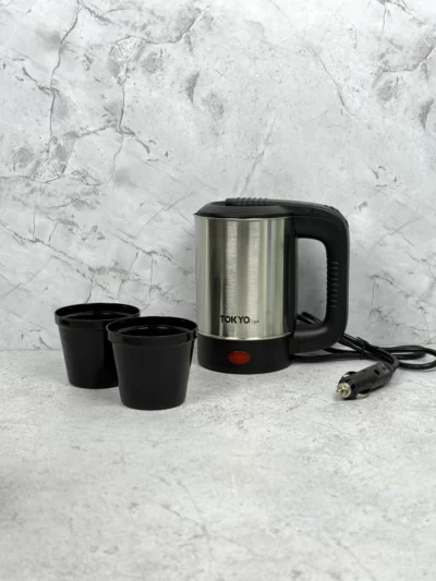 Pava electrica para auto Tokyo 500 ML + 2 tazas - Image 2