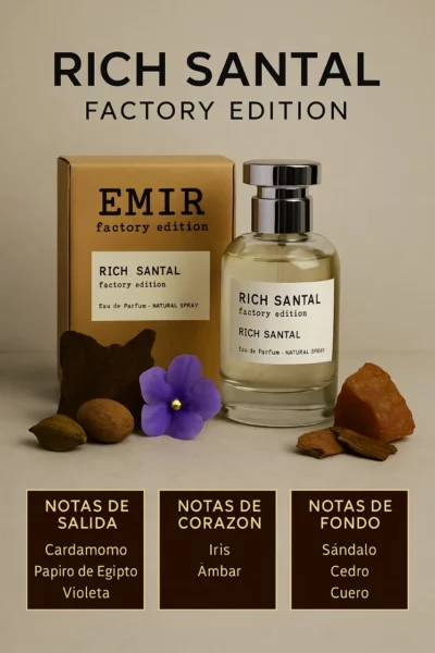 Perfume arabe Rich Santal Factory Edition - Image 2