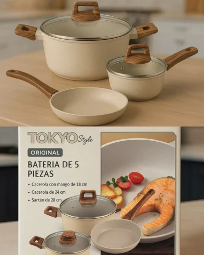 Set de olla Tokyo 5 pcs TOKYO-56 - Image 5