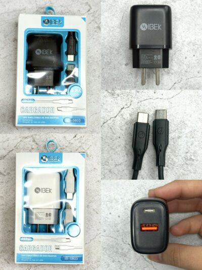 Cargador 5.8 ibek tipo c a tipo c IB-5803 - Image 3