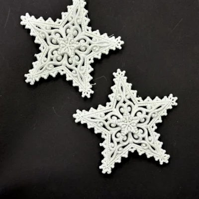 Estrella blanca 3D doble