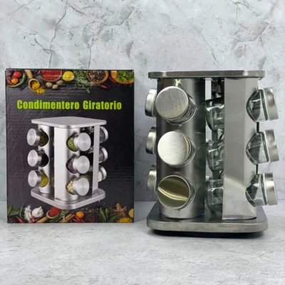 Especiero giratorio cuadrado 12 pcs