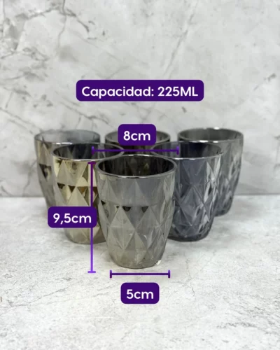 Set vaso 6 pcs cristal DY-098 - Image 2