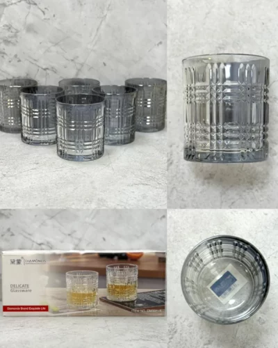 Set vaso 6 pcs Whisky lineas Diamonds DM331-4 - Image 7