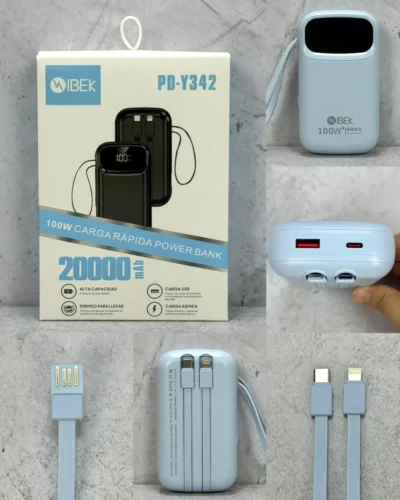 Cargador portpatil 100W / 20.000 mAh Ibek - Image 10