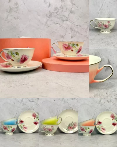 Taza corazón con plato - Image 10