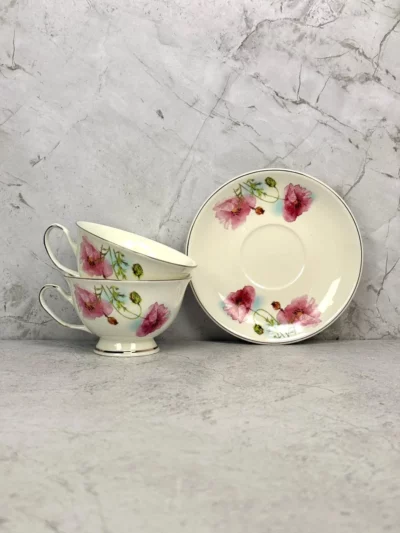 Taza corazón con plato - Image 5