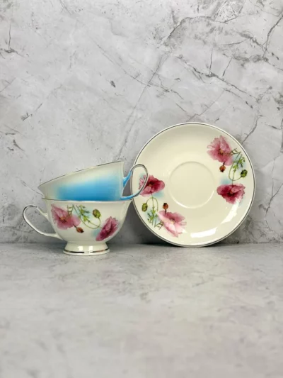 Taza corazón con plato - Image 2