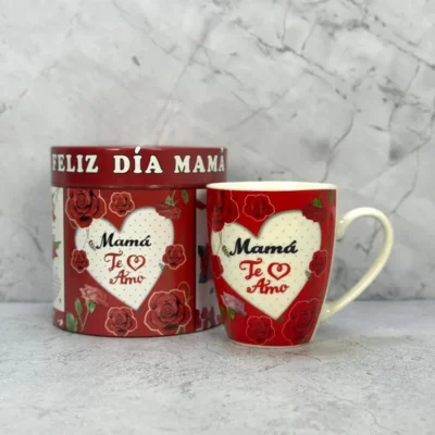 Taza mamá te amo + Tarro