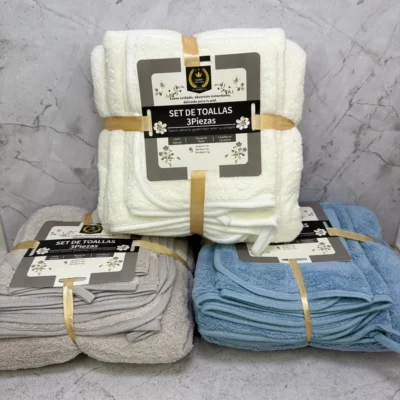 Set de toallas 3 pcs goldsun pequeña