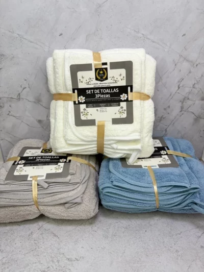 Set de toallas 3 pcs goldsun pequeña