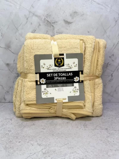 Set de toallas 3 pcs goldsun pequeña - Image 7