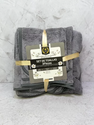 Set de toallas 3 pcs goldsun pequeña - Image 4