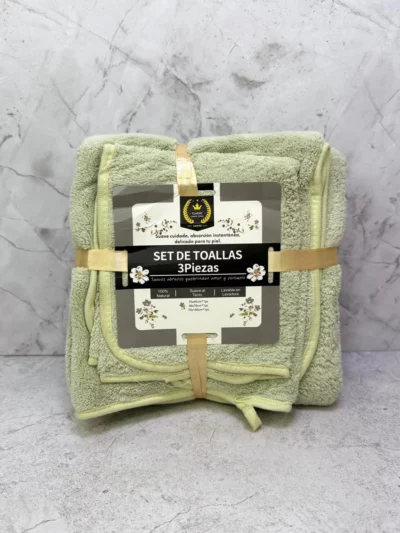 Set de toallas 3 pcs goldsun pequeña - Image 3