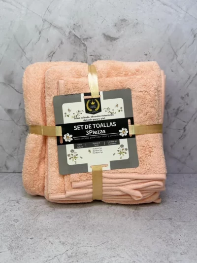 Set de toallas 3 pcs goldsun pequeña - Image 2