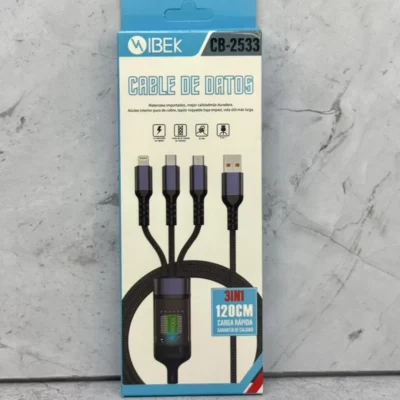 Cable 3 en 1 Ibek CB-2533