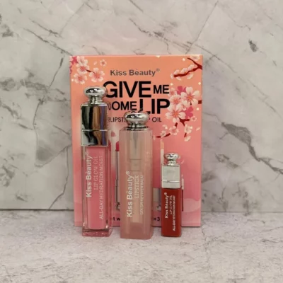 Kit 3 en 1 Labial, Gloss y Tinta "Give me Some Lip"