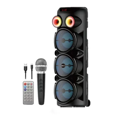 Parlante Ibek Mega Bass 1000W IK-P8338 / 8” x3